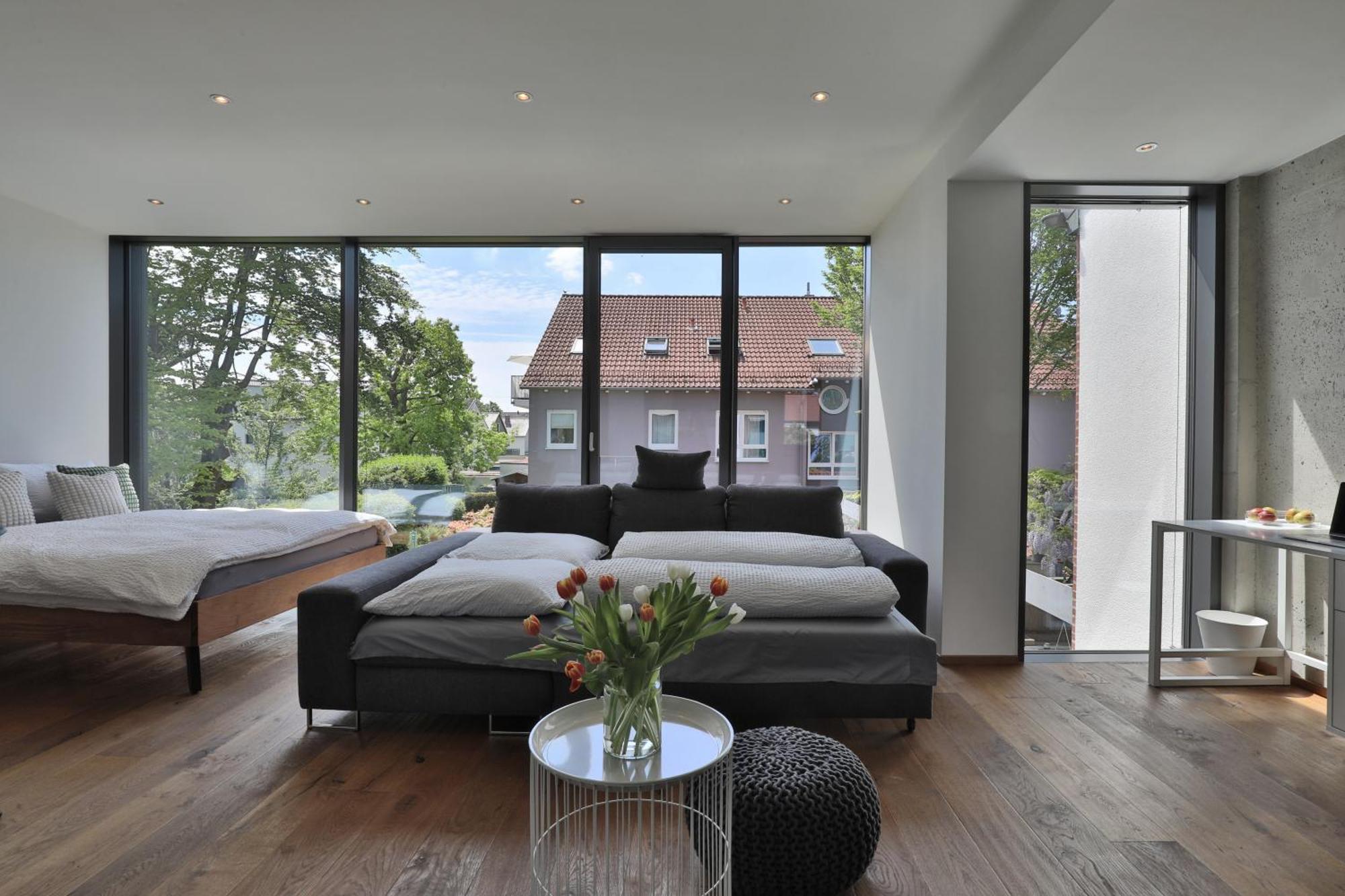 Moderne Studio-Wohnung Gersthofen Esterno foto