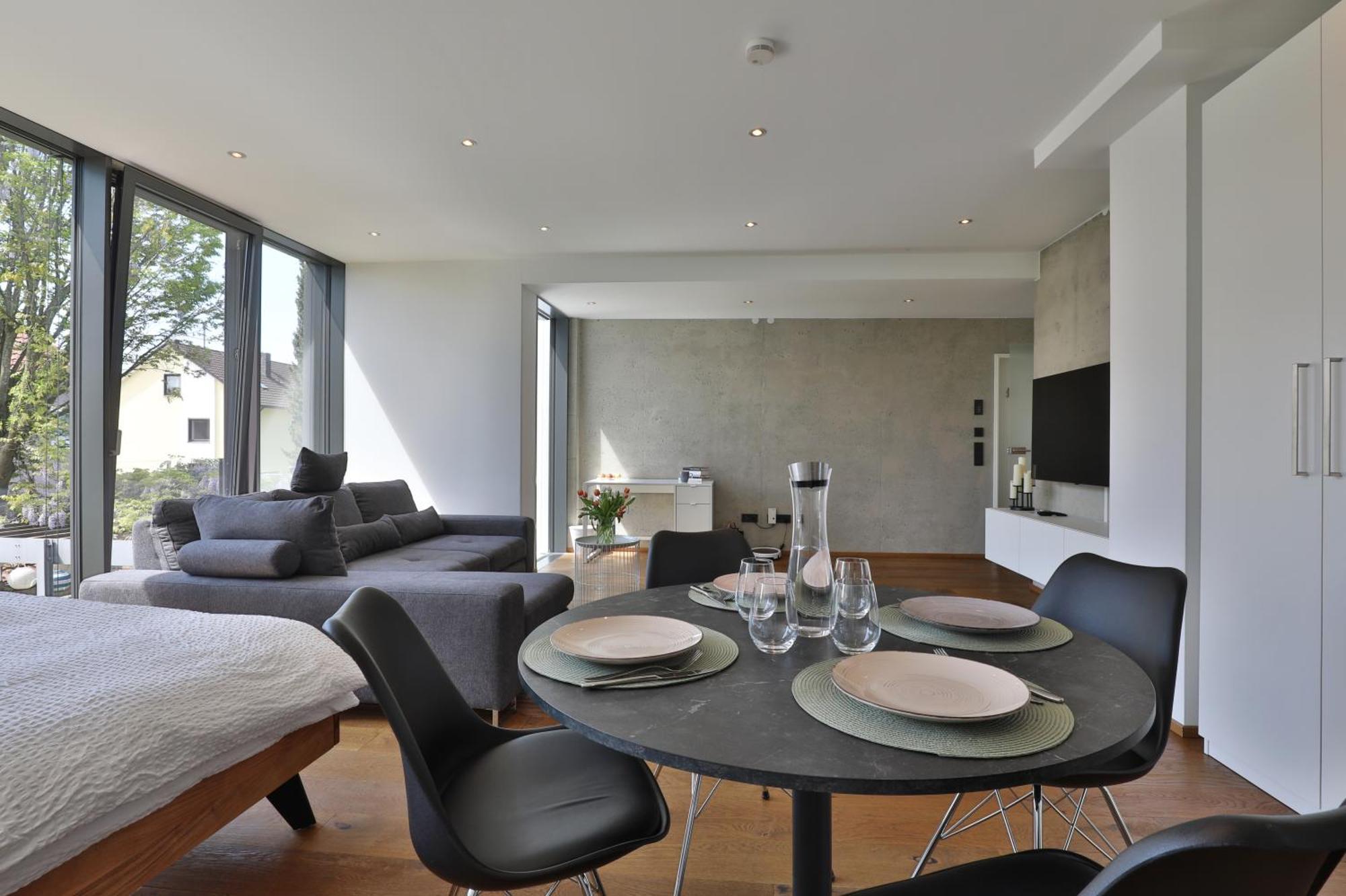 Moderne Studio-Wohnung Gersthofen Esterno foto